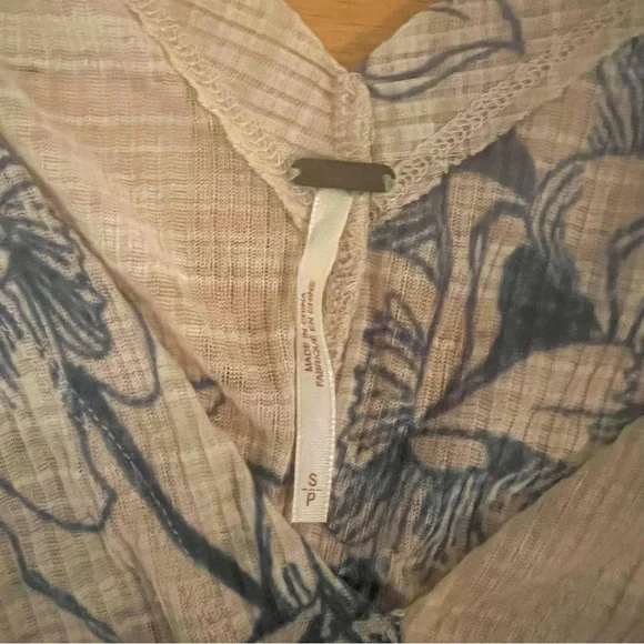 Free People Floral Dolman Sleeve Top - Picture 2 of 2